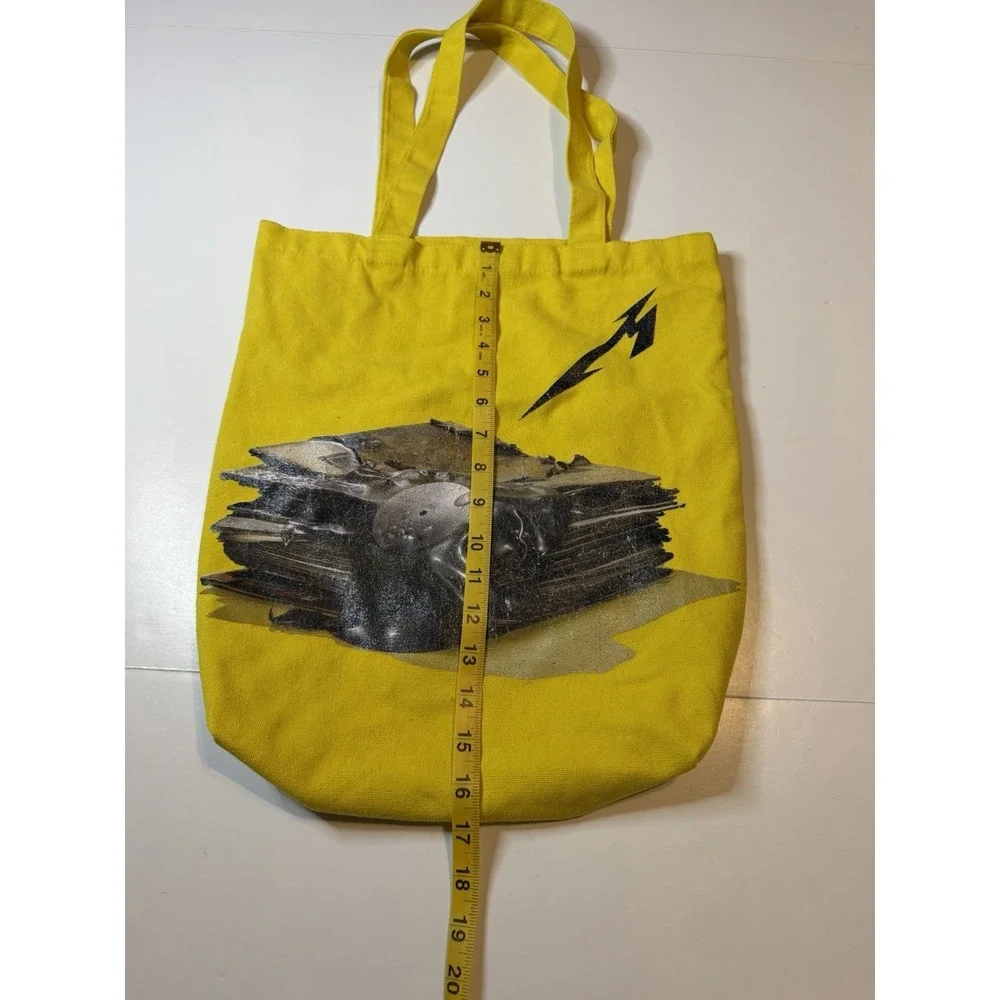 Metallica 72 Seasons 2023 Tote Bag M72 World Tour Yellow Canvas Rare